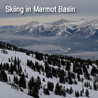 Skiing in Marmot Basin