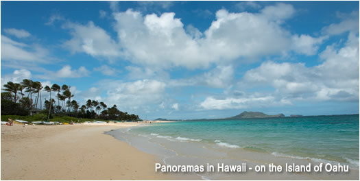 Panoramas in Hawaii - on the Island of Oahu