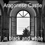 Araganese Castle in Black and White