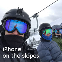 iPhone on the slopes