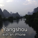 YANGSHOU with an iPhone