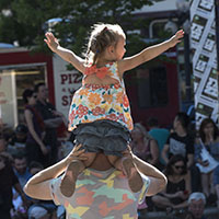 People Enjoying the Jazz Fest